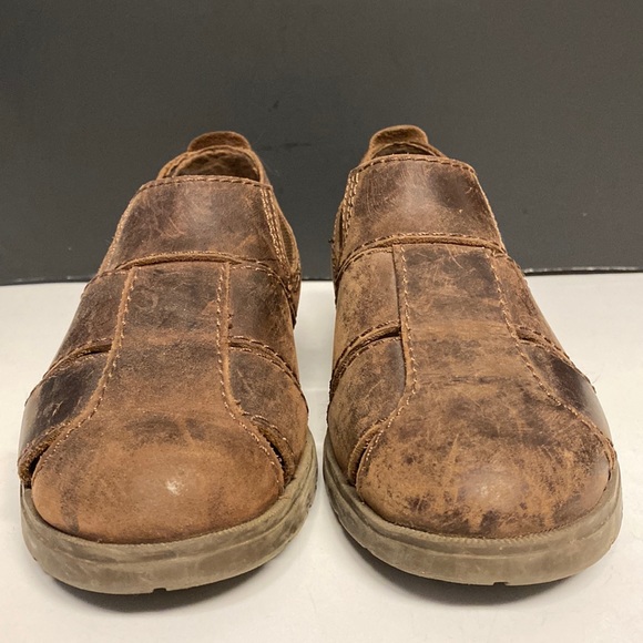 BASS Brown Leather Slip On Vented Shoes Size 9.5 main image 8
